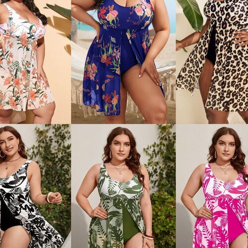 European and American sexy backless plus-size sophisticated slim-fit one-piece swimsuit bikini for women