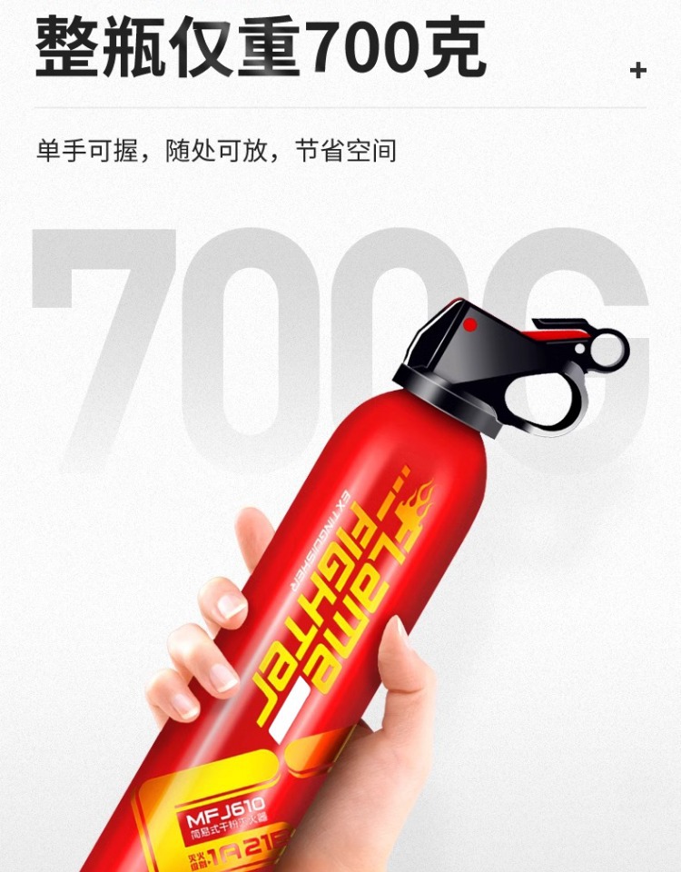 Laiben 21B Dry Powder Vehicle Fire Extinguisher New National Standard Annual Inspection Vehicle-Mounted Household Portable Small Fire-Fighting Equipment