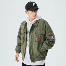 夹克男MA-1飞行员棒球服余文乐男装美式工装空军外套潮时尚潮流
