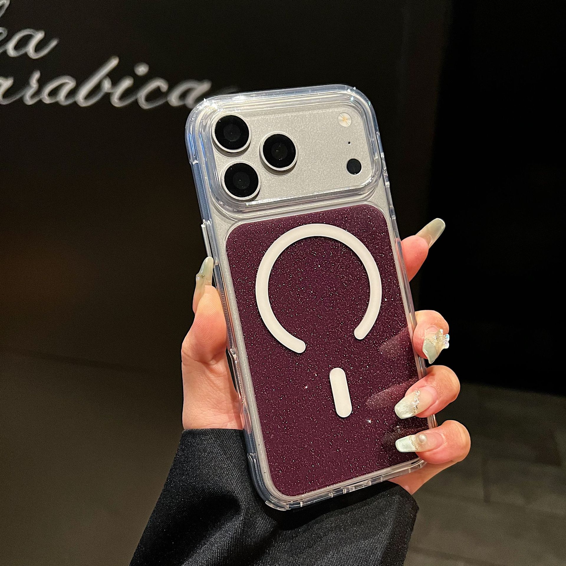 Funda Magnética para iPhone 16 y 17 Pro Max, de Acrílico, Resistente a Caídas, Transparente