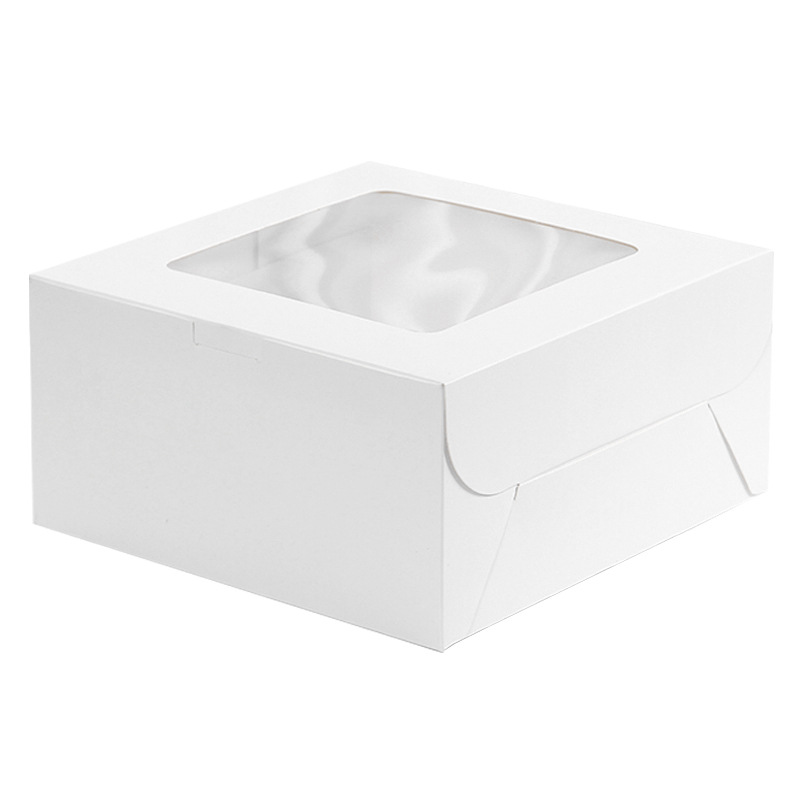 Caja de pastel de queso horneado 4 / 6 / 7 / 8 / 10 pulgadas Qifeng Baskemousse caja de embalaje de lasana pequeña caja de punto oeste