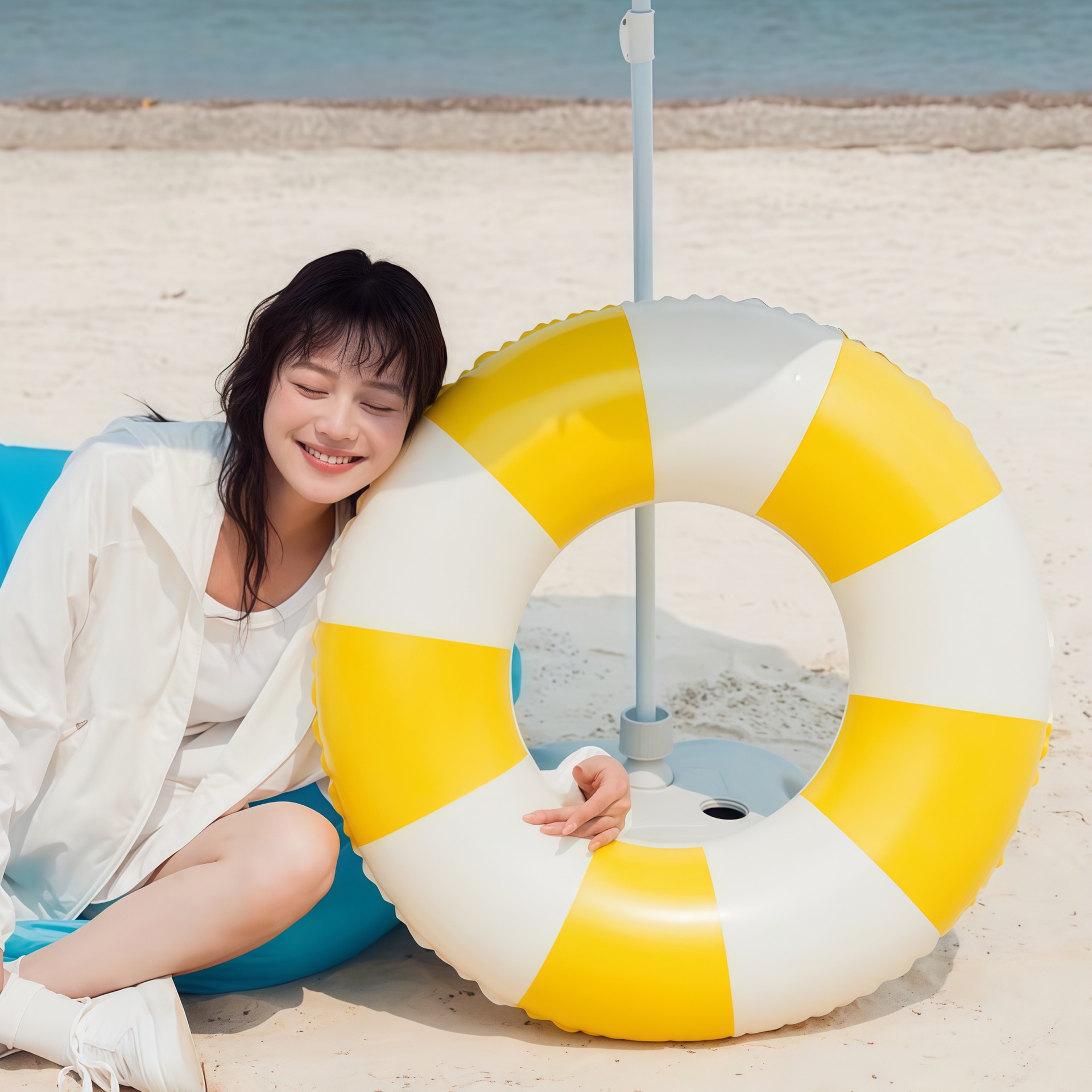 Flotador Inflable de Natación de PVC Ecológico Engrosado para Piscina y Parque Acuático image 2