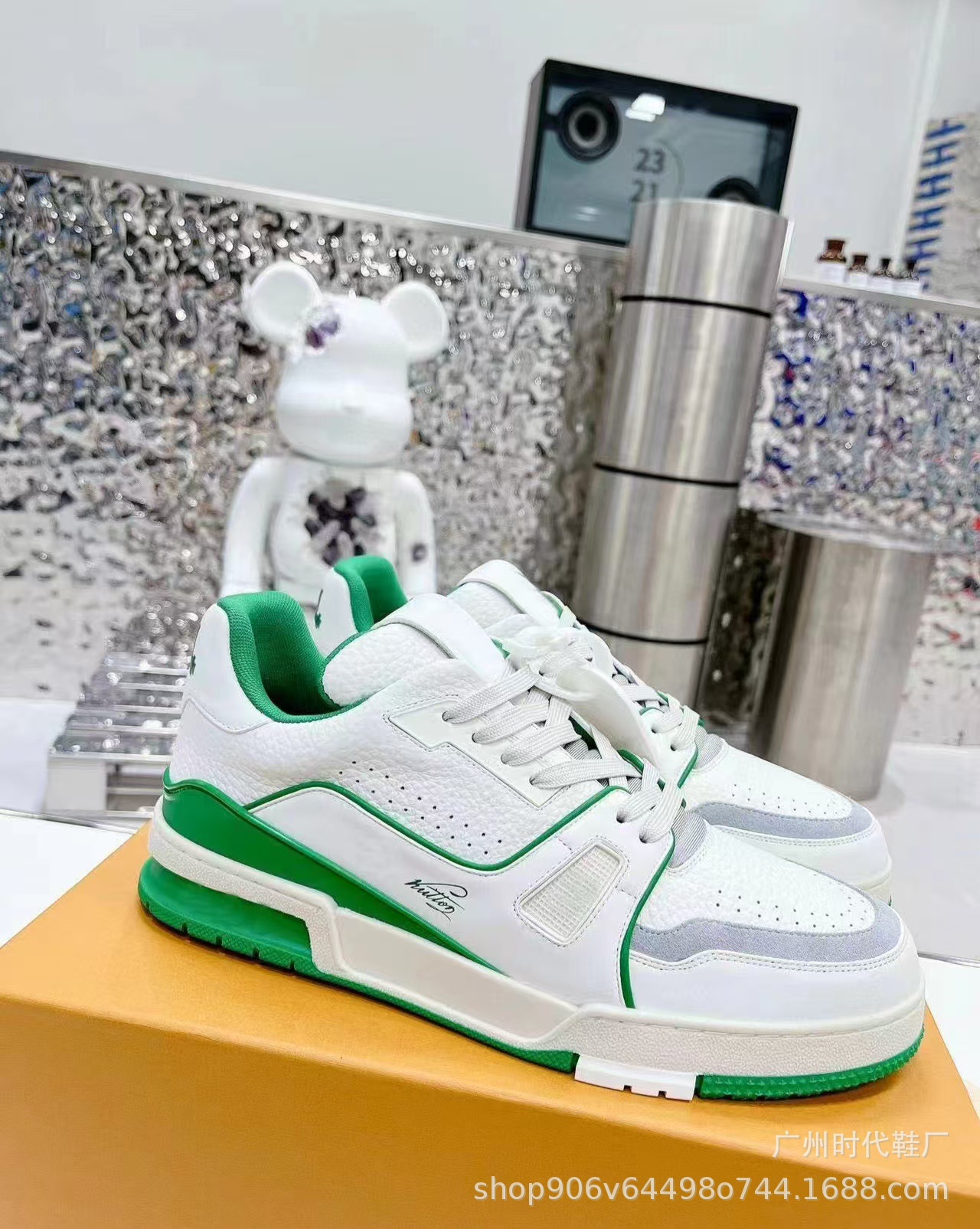 Zapatillas deportivas de alta gama originales de Guangzhou, paquete completo, transpirables, informales, para parejas, para hombre y mujer