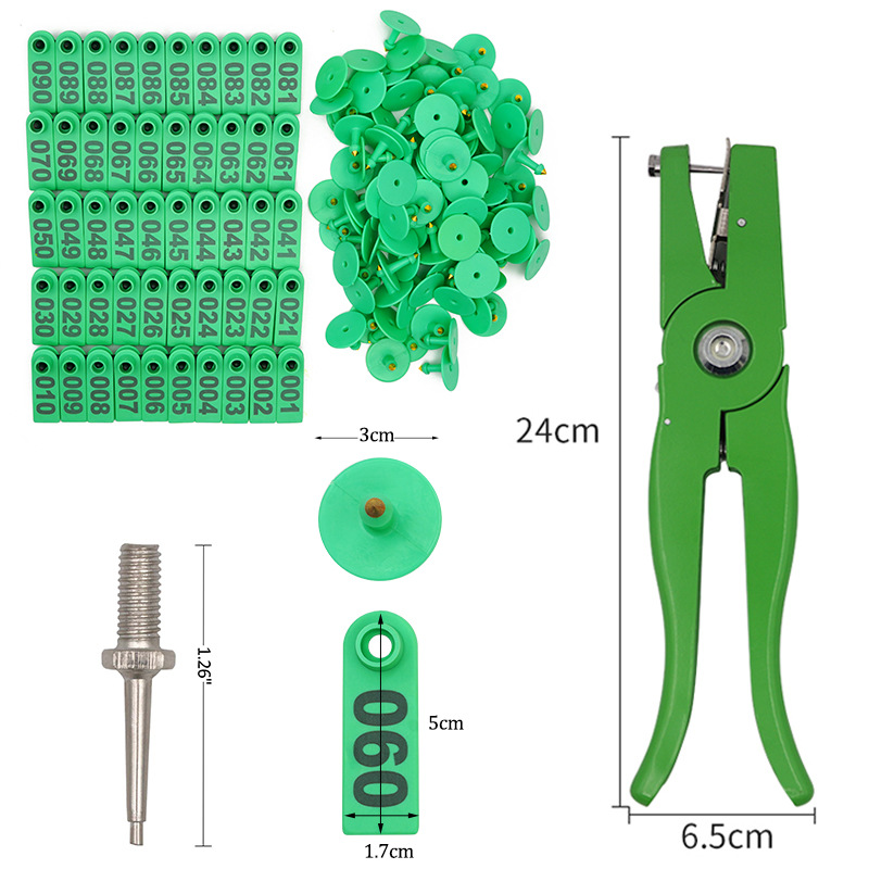 Oveja oreja etiqueta alicates cerdo ganado oveja oreja etiqueta veterinaria oreja animal oreja etiqueta Cerda oreja