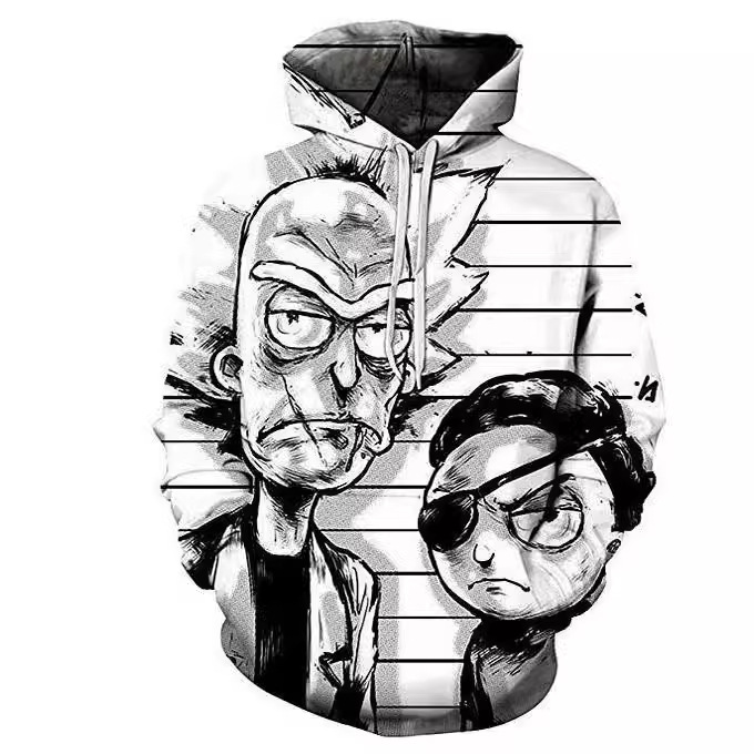 New 2022 hoodie animal deer 3D digital printing hooded baseball jersey_voghion.com