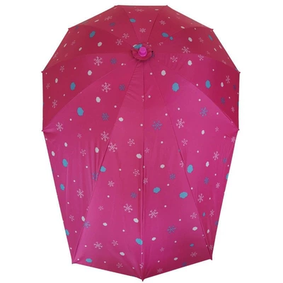 electric scooter, motorcycle, tricycle, bicycle, Elektromobil üçün ön şüşə çətiri (günlük) - red-snowflake-vinyl-long-umbrella-single-umbrella-without-stand