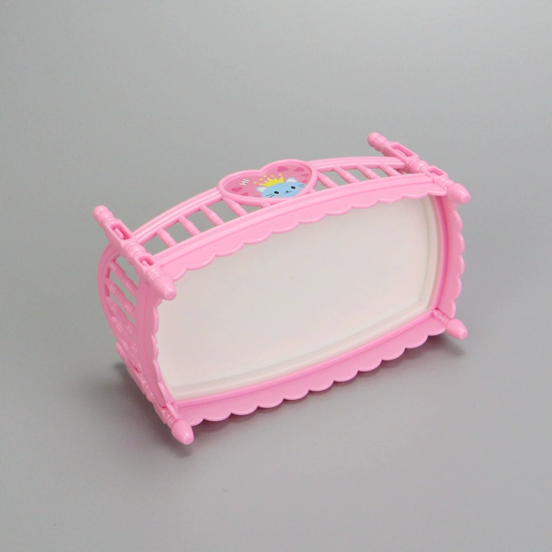 Doll house, small crib, family cartoon furniture for bedroom