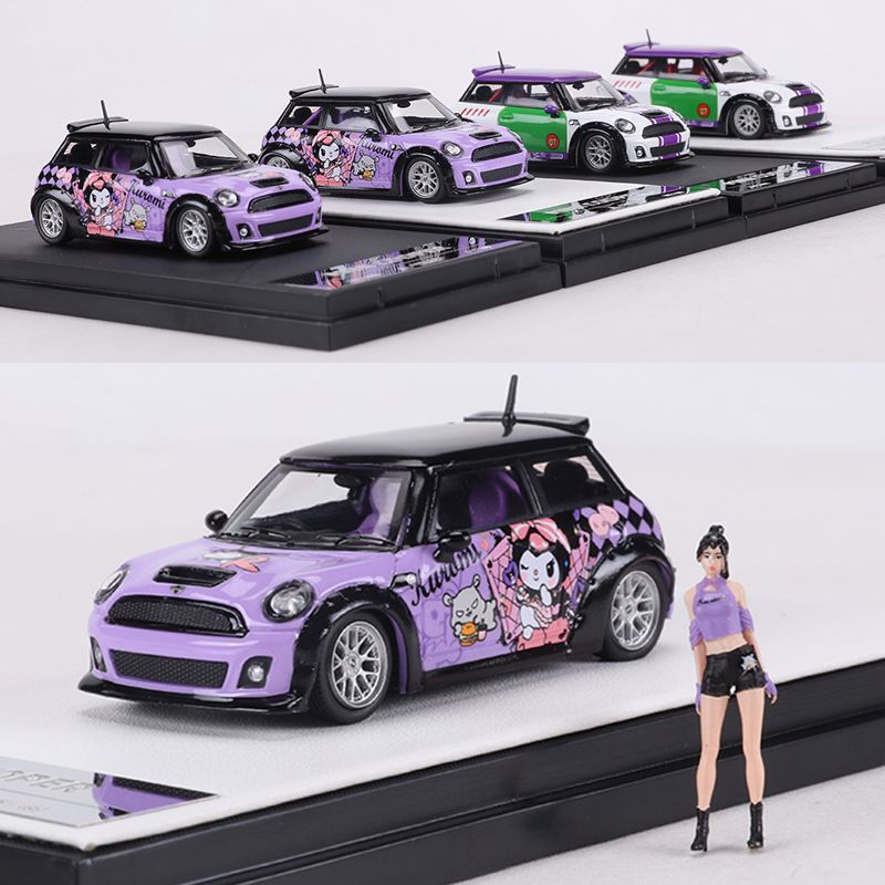 Am 1:64 Bmw Mini Cooper Mini Cuban Kuromi/Buzz Lightyear Painted Alloy Car Model