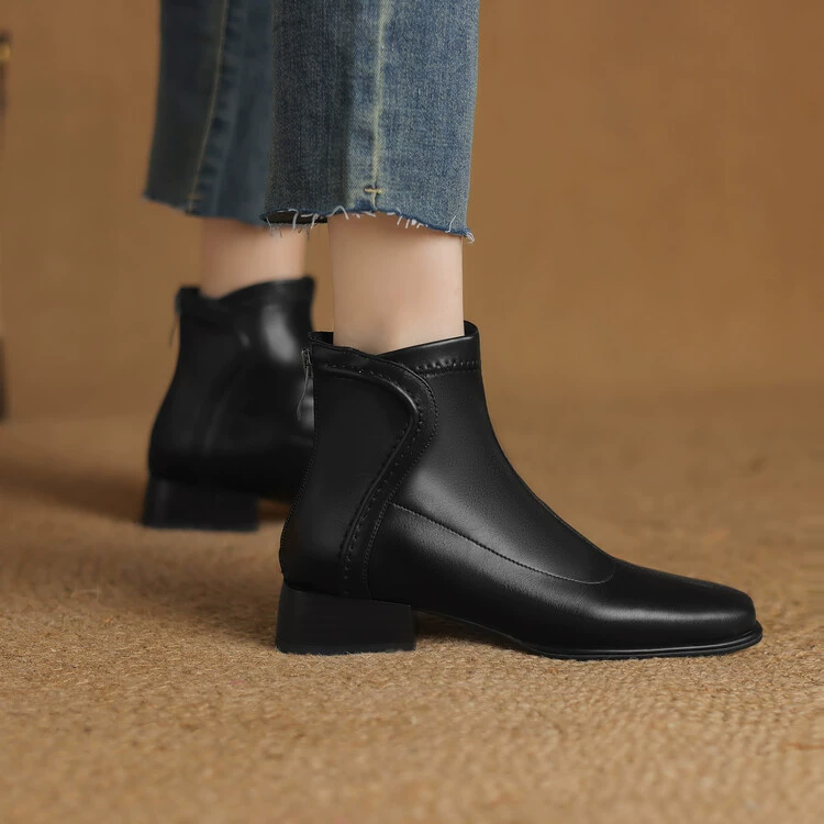 Martens, denim boots, autumn, mid-length, plus size
