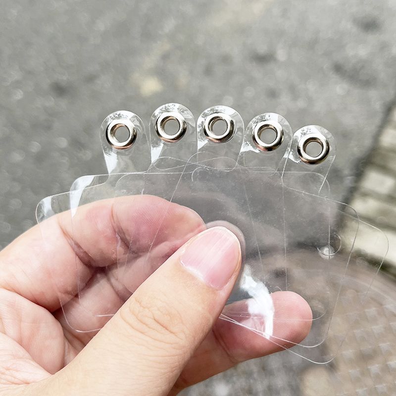 Soft pvc mobile phone lanyard gasket anti-loss clip transparent back sticker lanyard patch mobile phone charging port fixing piece