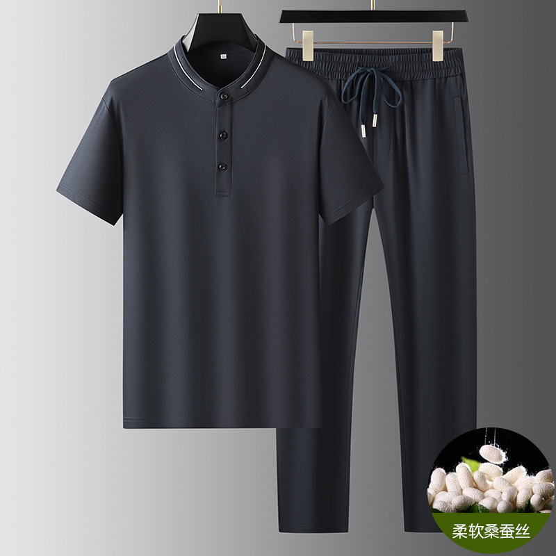 Silk silky summer fashionable sports suit