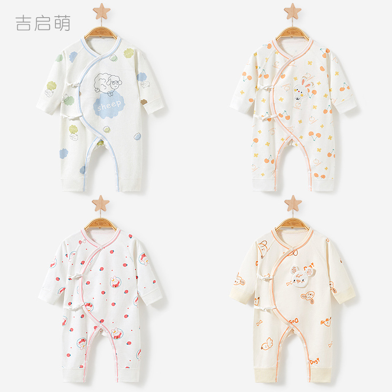 Ropa de bebé recién nacido para primavera, otoño e invierno, algodón puro, 0-3 meses, pelele cálido, mono para bebé recién nacido.