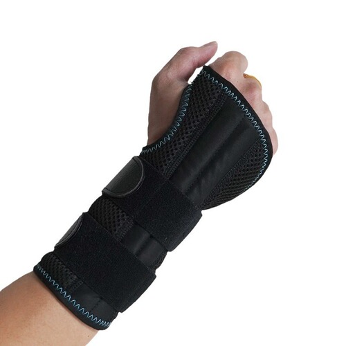 Steel plate support wrist support, sports sprain fixed hand support, removable splint strap wrapped around pressurized tendon sheath wrist support