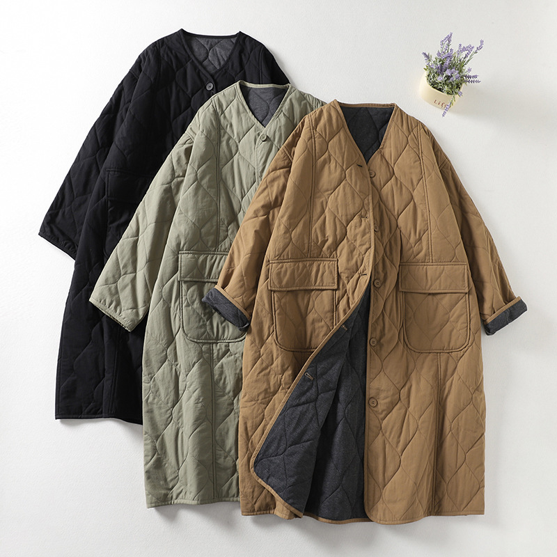Real Shot of 2025 New Style Artistic Cotton and Linen Plus-Size Vintage Cardigan Robe Cotton Coat Jacket