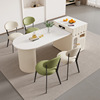 New Island Taishiyan Board Table Integrated Living Room Modern Simple Eat Table Small Units Furnitable Family Extrapeteable Table