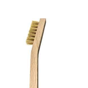 Beech Wood Long-Handled Pig Bristle Anti-Static Brush Digitals Factory Mobile Phone Motherboard Anti-Static Pig Bristle Brush Curved Handle Wooden Brush