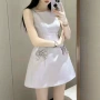 显瘦镶钻夏季法式连衣裙