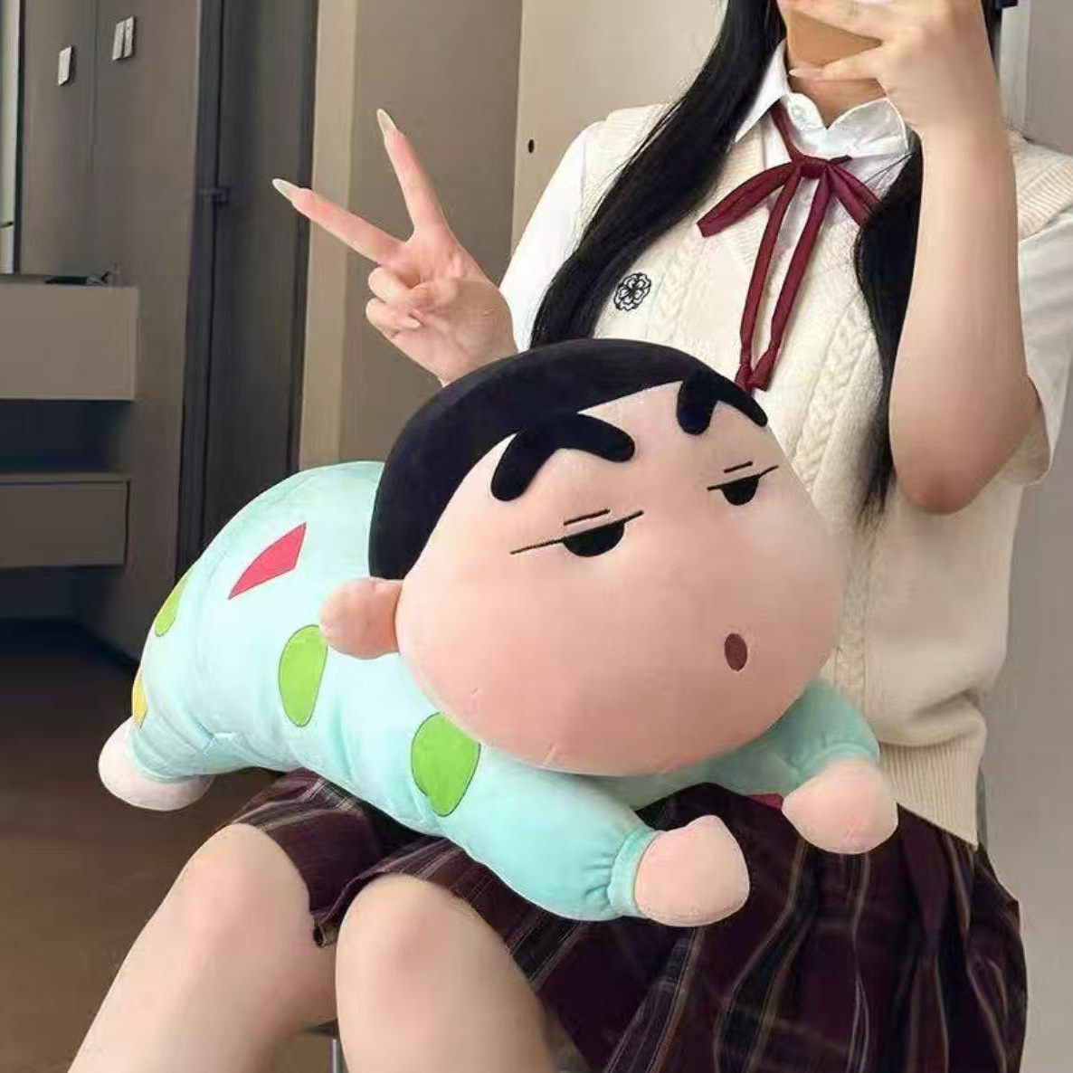 Pajama Crayon Shin-Chan Pillow, Shin-Chan Plush Toy, Internet Celebrity Leg Pillow, Popular Cartoon Doll