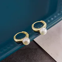 9K10K18K14K золотые жемчужные серьги женские простые золотые каплевидные широкие версии ушных застежек золотые ювелирные изделия 23692