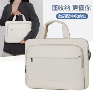 Suitable for Satchel Laptop Bag MacBook Apple Huawei Lenovo Hp Large Capacity Fashionable Computer Bag