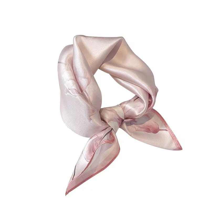 seda de imitación nueva 70 bufandas de seda cuadrada bufandas de seda de escritura impresa bufandas profesionales bufandas al por mayor