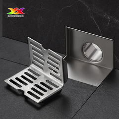 304 stainless steel thickened wall drain hotel bathroom side drain L-shaped drain 50 balcony corner wall drain