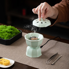 高温电子香炉檀香沉香复古禅意熏香炉香道家用品香炉香薰现代简约