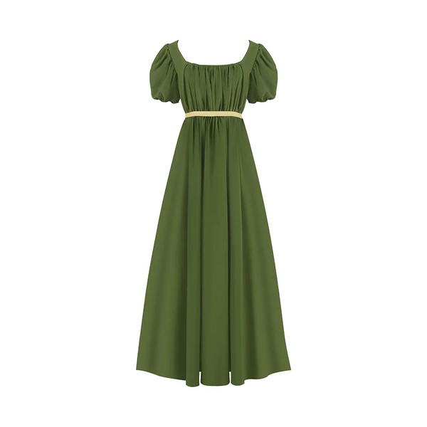 2201 Short Borchon green skirt