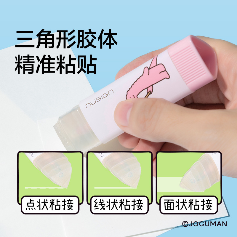 得力乔古漫联名固体胶胶棒DIY学生手工强力高粘度卡通高颜值三角|undefined
