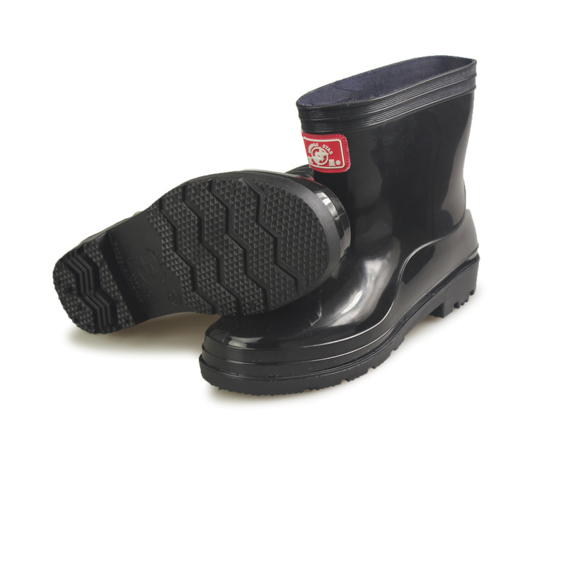 双星八特雨鞋男雨靴轻便低帮厨师鞋工作防水劳保鞋保暖防滑胶鞋男