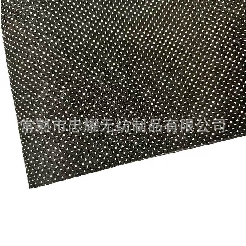 批发现货滴塑无纺布PVC点塑防滑地毯基布地垫针刺宠物窝毛毡底布