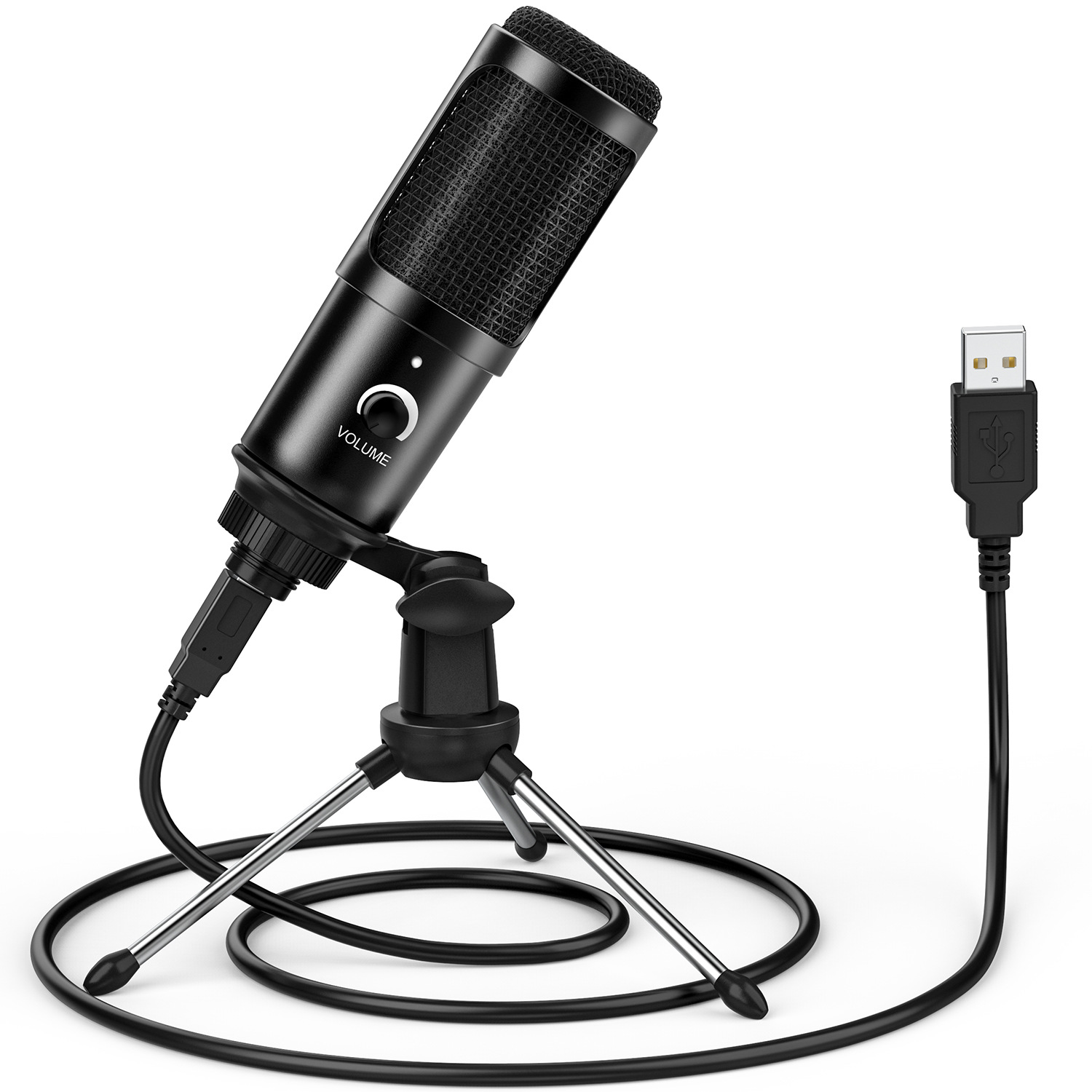 새로운 꿀벌 컴퓨터 라이브 용량 성 마이크 게임 음성 마이크 유선 하트 포인팅 USB 데스크탑 마이크
