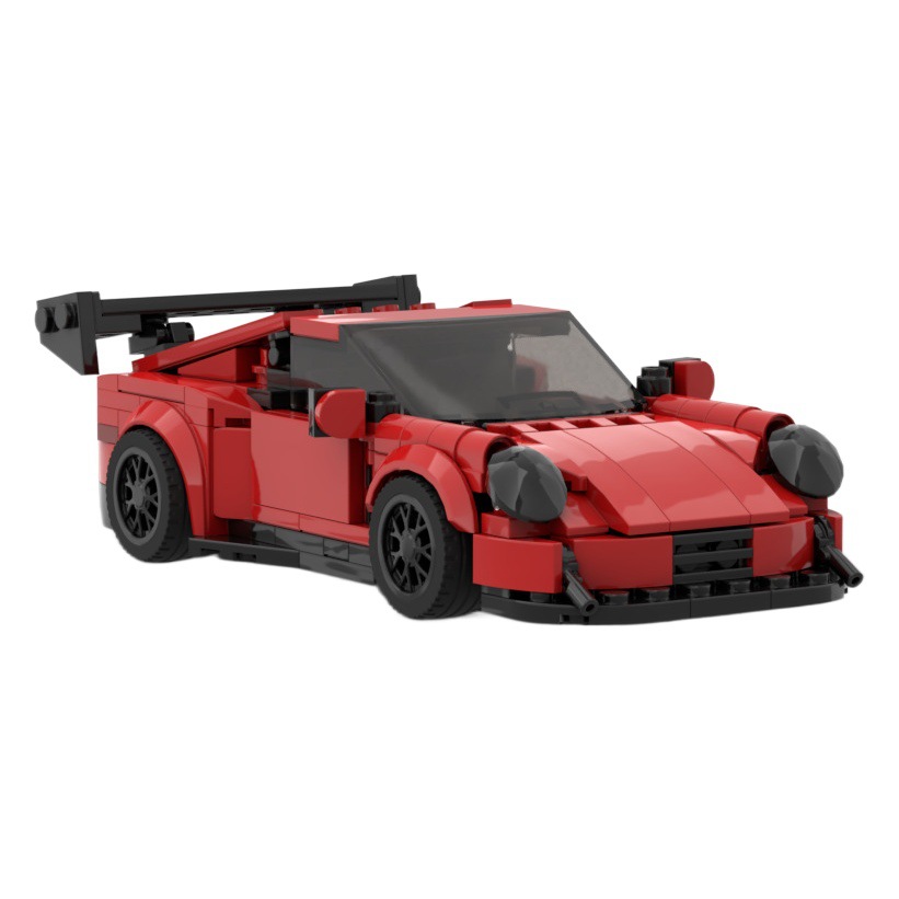 Compatible con Lego Bao Shi Jie 911GT3RS Racing Supercar 992moc Speed 8 grid car boy bloques de construcción