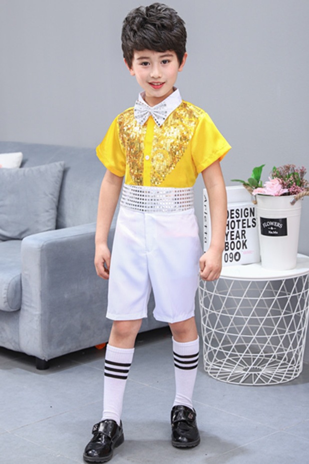 Junio 1 ropa de baile infantil ropa de espectáculo guardería adorable ropa de espectáculo de niñas vestido de princesa de sequillas de ropa de espectáculo de niñas