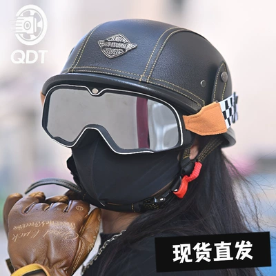 Motosiklet kaskı (dəbilqə) — 3C German-Style Soldier Helmet Retro Cruiser