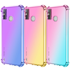 + TECNOSpark GO Phone Case POVA5 Anti-Slip CAMON19 NEO Gradient SPARK8P Compatible