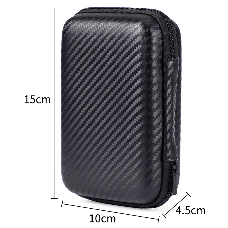 Eva auriculares cable de datos bolsa de almacenamiento bolsa de disco duro cargador portátil caja de almacenamiento de auriculares caja de la cremallera image 13