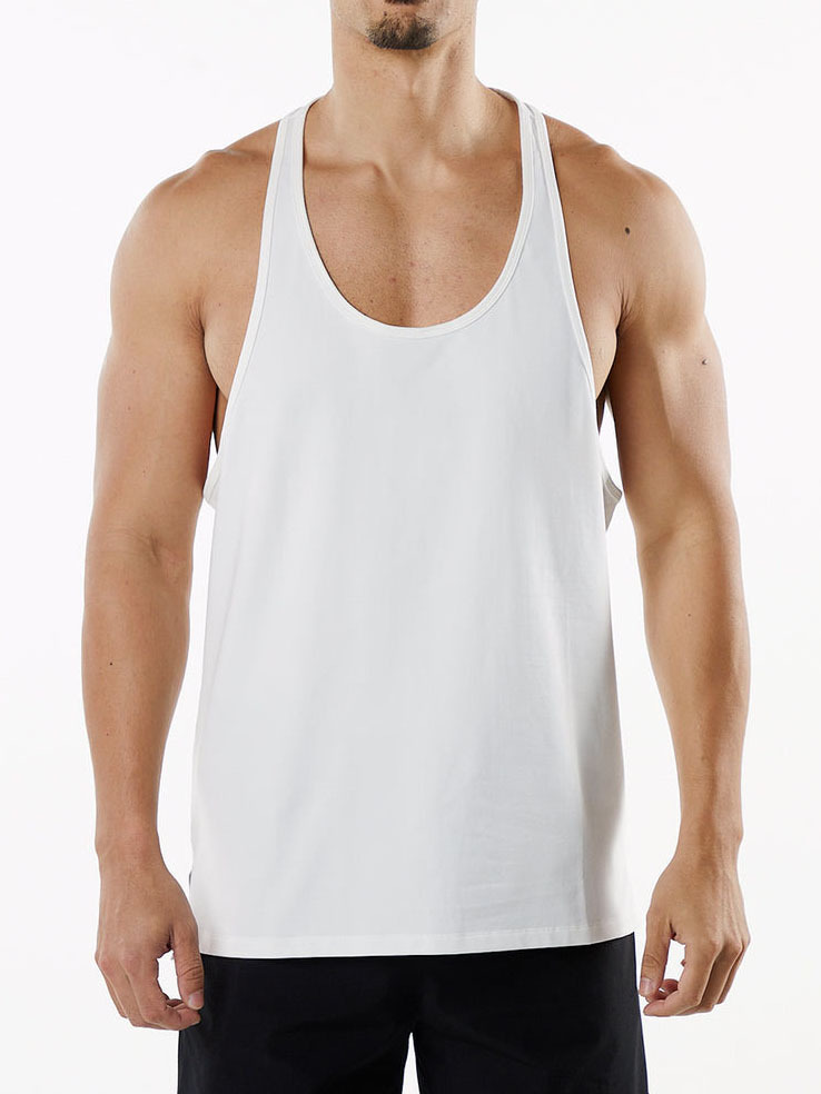 Wholesale Men's Basic Solid Color Sleeveless Men's T-shirt display picture 6