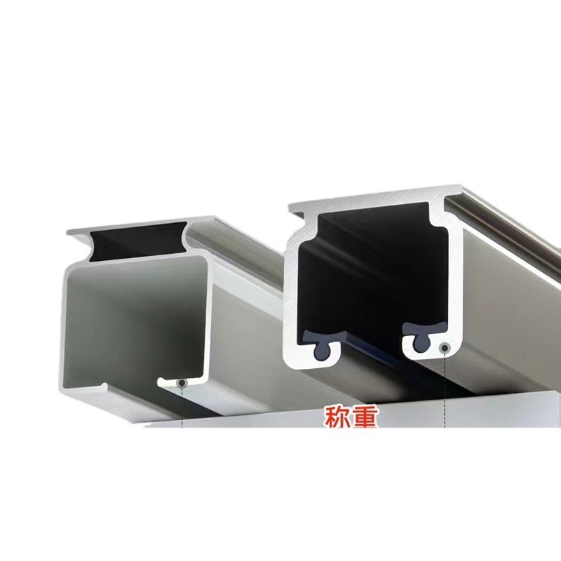 Aleación de aluminio engrosada pista de la cortina al por mayor barra de la cortina Accesorios de varilla romana Mute doble diapositiva pista de la cortina