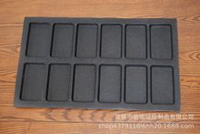 赛百味风味面包模具38*64*1.5CM硅胶法棍面包模具不沾透气模具