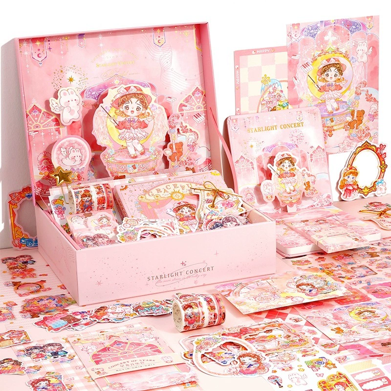 Cute gift box, three dimensional set for students, 3D, Birthday gift