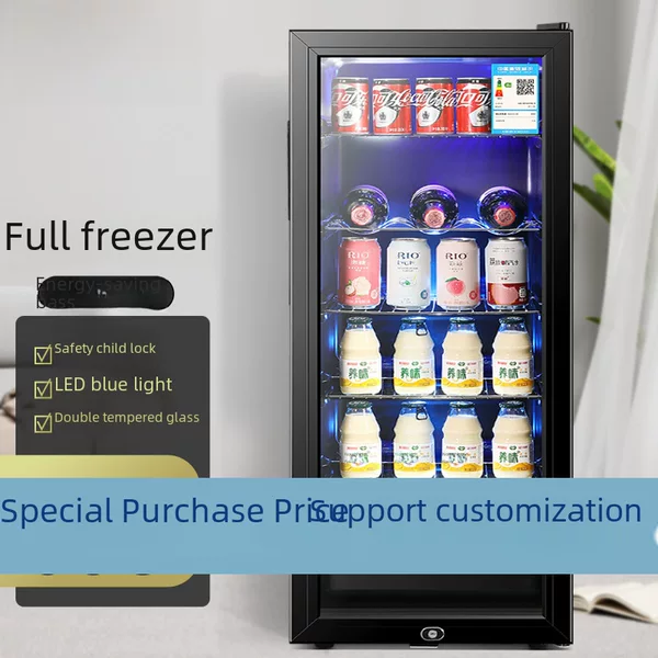 Sast/Xianke Factory Direct Delivery Home Refrigerator Living Room Ice Bar Transparent Small Refrigerator Display Wine Cabinet