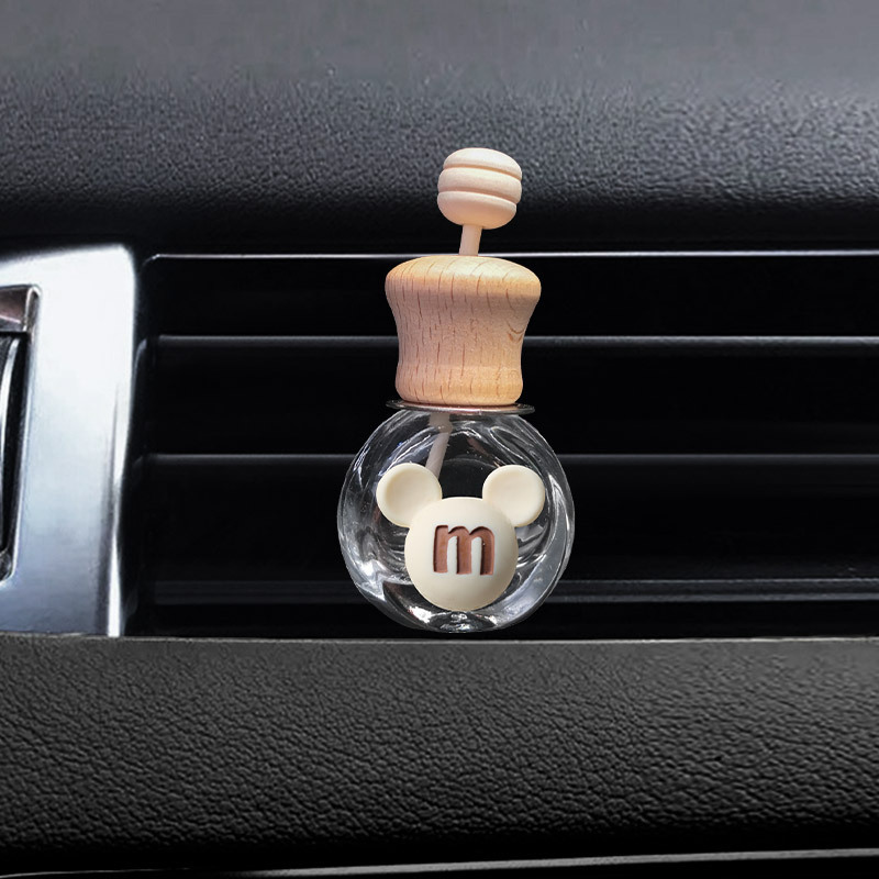 Botella de perfume de salida de aire de cartón de leche roja en línea creativa adorable adornos de perfume de automóvil accesorios de automóvil