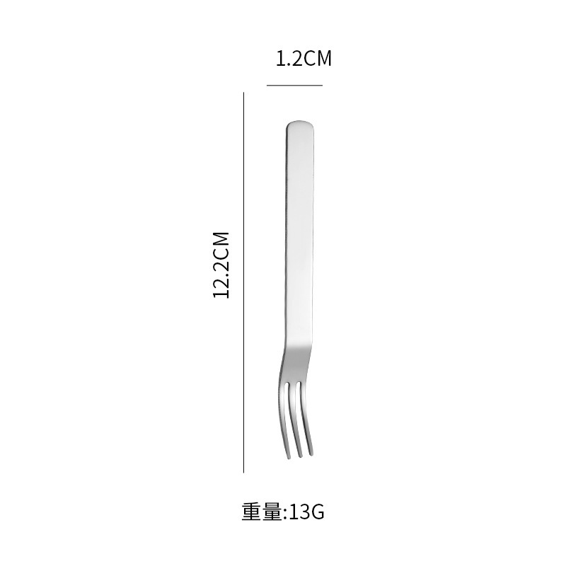 Juego de cubiertos combinados Cygnus de acero inoxidable 304, tenedor para fruta, tenedor para pastel, tenedor para mooncake, brocheta, cuchara para café, base para postre