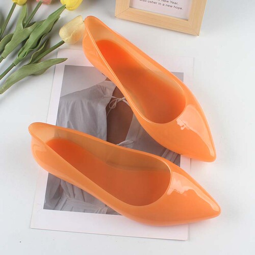 Helesha Summer New Arrival Pointed-Toe Sandals, Low-Profile Women's Fashionable Solid-Color Closed-Toe Flats, Casual Sandals