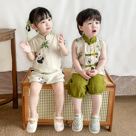 童民族服装;童套装;童旗袍