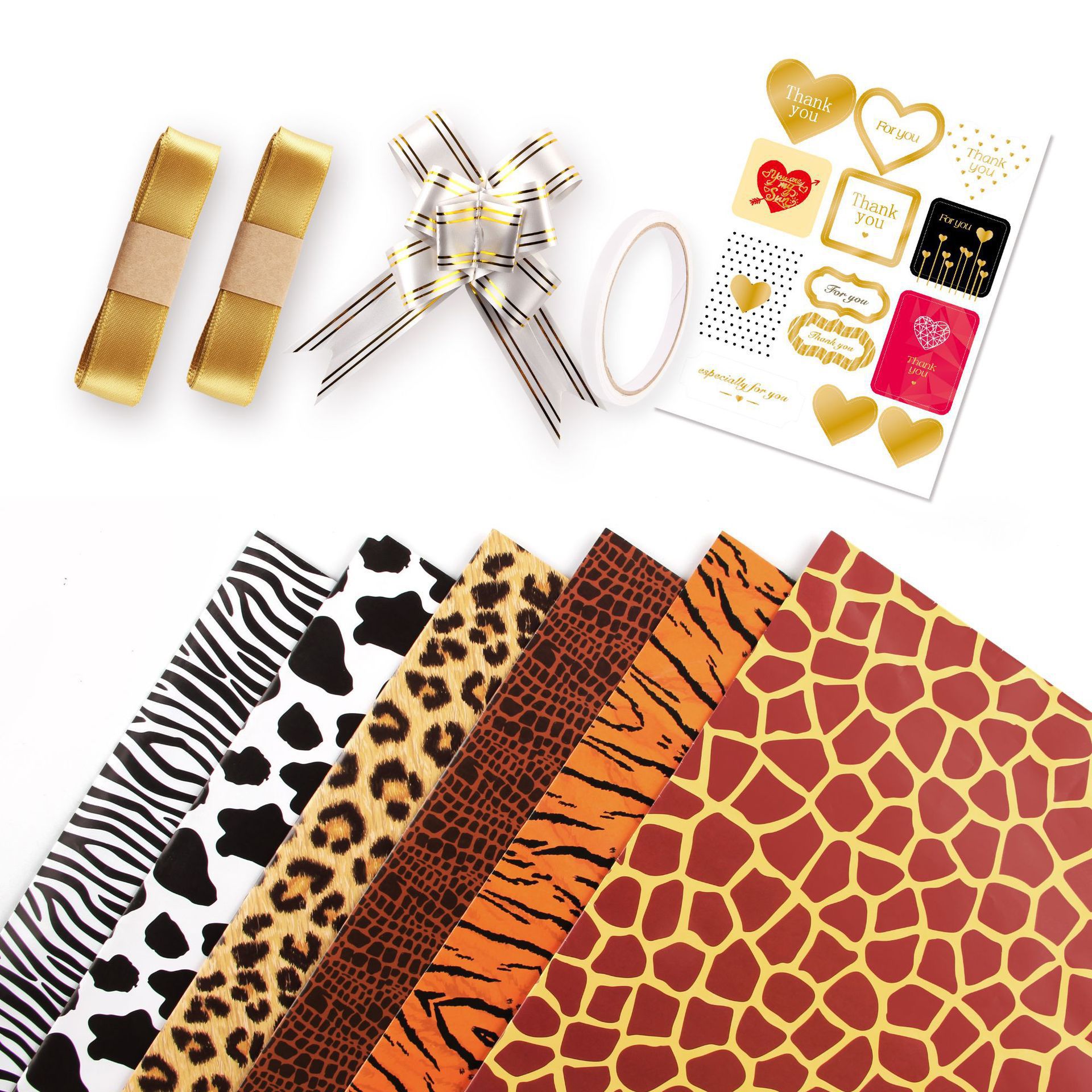 Papel de regalo con estampado de leopardo y vaca, el más vendido de Amazon, papel de regalo navideño, papel para envolver libros DIY image 13