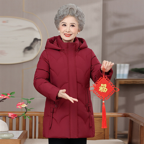 Winter fashionable elegant keep warm velvet down jacket