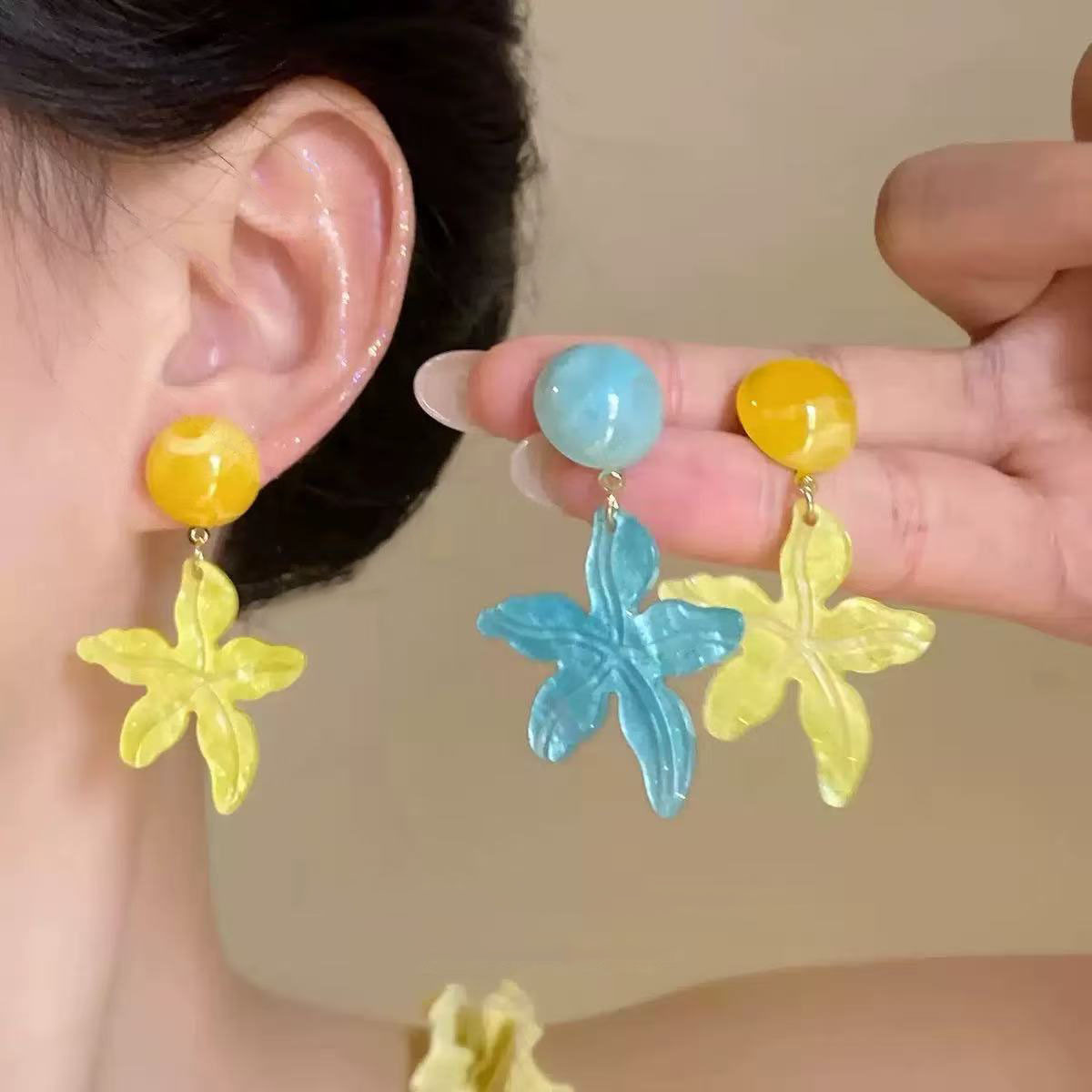 Vacaciones de viento costera de dopamina aretes de coco para mujeres colgantes universales pendientes de pendientes únicos hermosos pendientes de pendientes