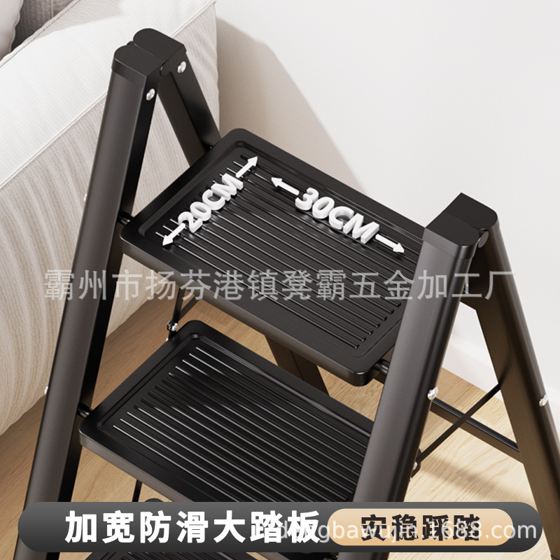 1.0厚梯子家用折叠伸缩梯人字梯室内多功能楼梯三四步小梯凳工厂|undefined